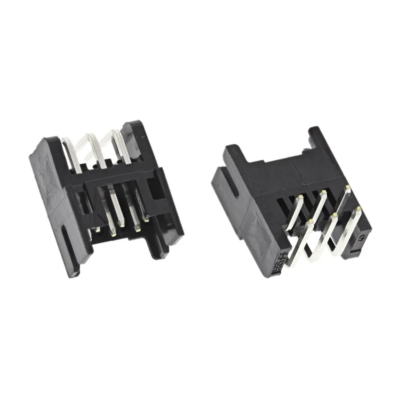Hirose DF11 Series Right Angle Through Hole PCB Header 6 Contact 2 mm Pitch 2 Row Shrouded DF11