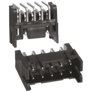 Hirose DF11 Series Right Angle Through Hole PCB Header 10 Contacts 2 mm Pitch 2 Row Shrouded DF11