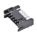 Hirose DF11 Series Right Angle Through Hole PCB Header 12 Contacts 2 mm Pitch 2 Row Shrouded 