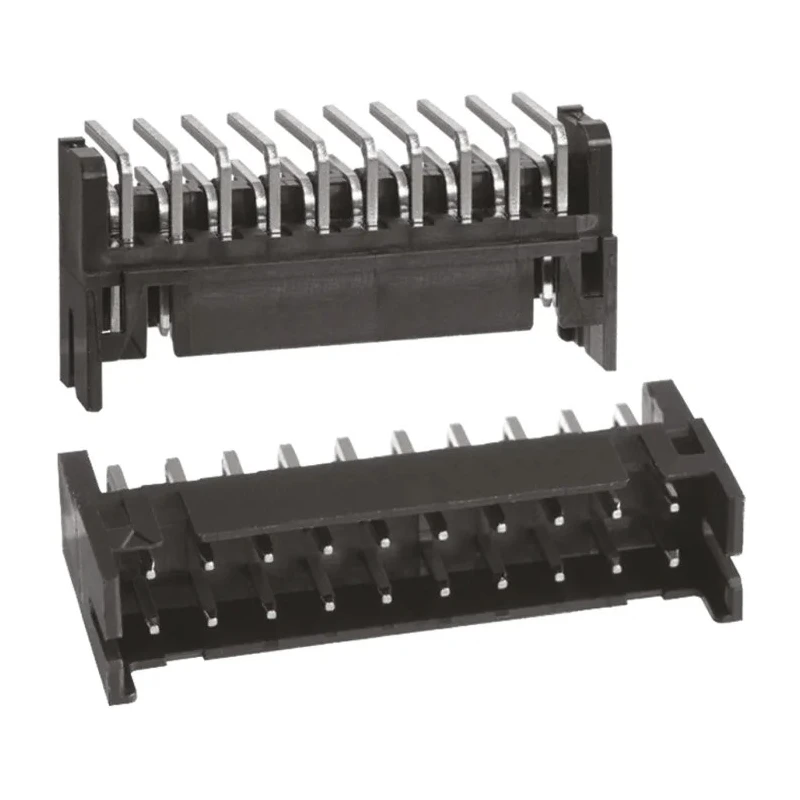 Hirose DF11 Series Right Angle Through Hole PCB Header, 20 Contacts, 2 mm Pitch, 2 Row, Shrouded DF11