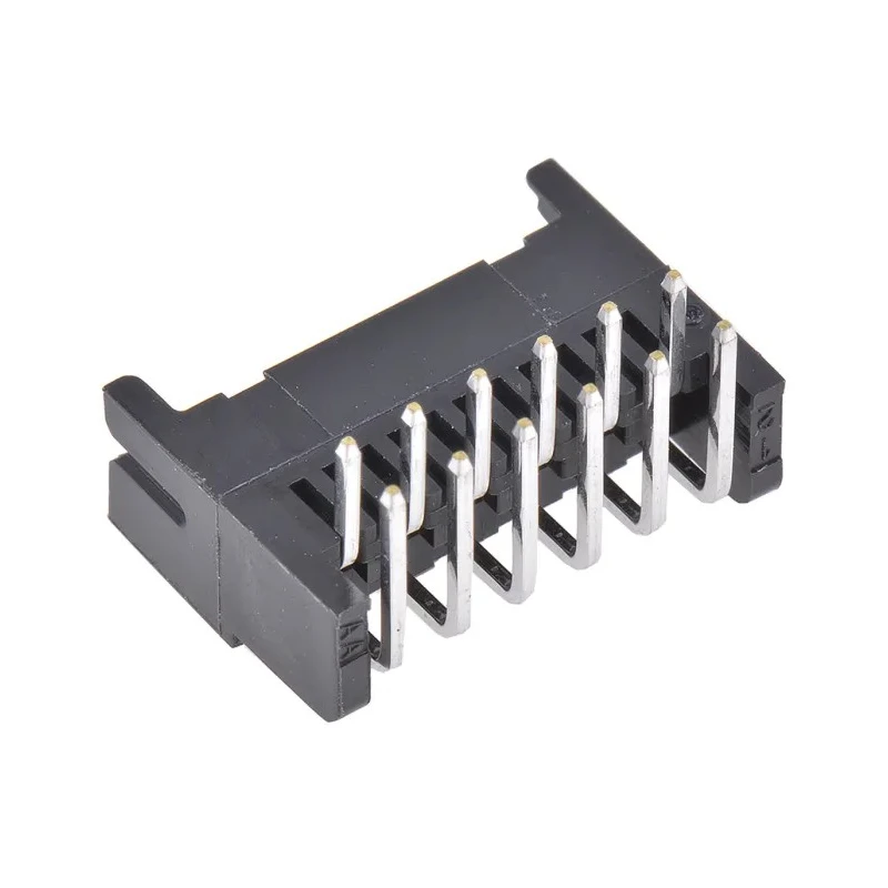 Hirose PCB Header Right Angle Through Hole 12 Contacts 2 mm Pitch 2 Row Shrouded DF11