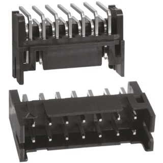Hirose DF11 Series Right Angle Through Hole PCB Header, 14 Contacts, 2 mm Pitch, 2 Row, Shrouded 