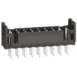 Hirose DF11 Series Straight Through Hole PCB Header, 18 Contacts, 2 mm Pitch, 2 Row, Shrouded DF11