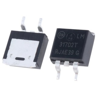 onsemi Adjustable Linear Voltage Regulator 40V 3-Pin Surface Mount LM317D2TR4G