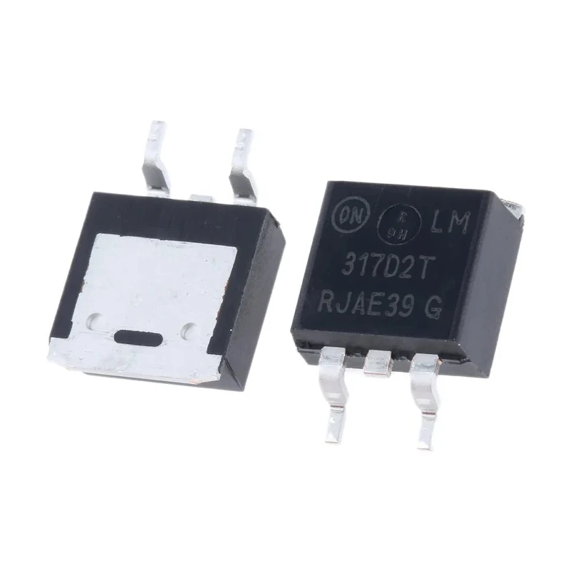 onsemi Adjustable Linear Voltage Regulator 40V 3-Pin Surface Mount LM317D2TR4G