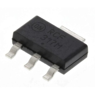 onsemi Adjustable Linear Voltage Regulator 1.25-37 V, 1.5 A, Surface Mount SOT-223 4-Pin LM317MSTT3G