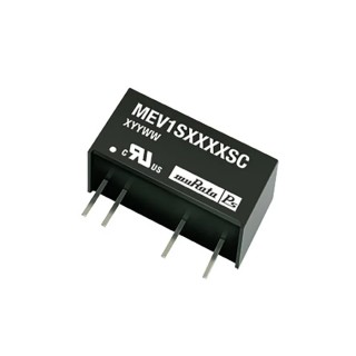 Murata Power Solutions 1W SIP7 Single Output Unregulated Isolated DC-DC Converter 15V dc Output, 12V dc Max Input MEV1