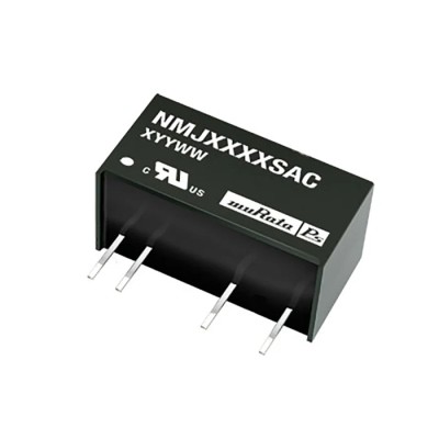 Murata Power Solutions 1W SIP Single/Dual Output Unregulated Isolated DC-DC Converter 15V DC Output 66mA 5.5V DC NMJ0515SAC