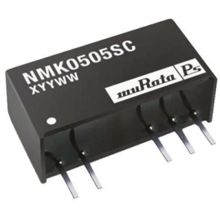 Murata Power Solutions NMK Industrial Temperature Range Unregulated Isolated DC/DC Converter 5V DC 200mA Output NMK0505SC