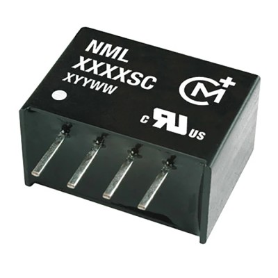 Murata Power Solutions 2W SIP Single Output Unregulated Isolated DC-DC Converter, 15V DC Output, 133 mA, 5.5V DC NML0515SC