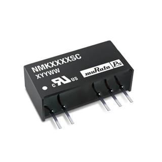 Murata Power Solutions 2W SIP DC/DC Converter Dual Output 15V dc, 67 mA, 13.2V dc Input NMK1215SC