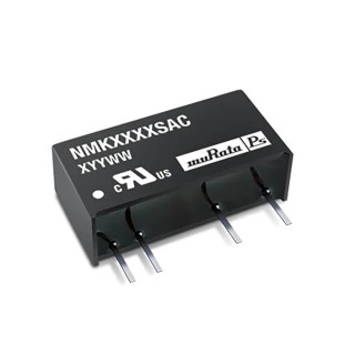 Murata Power Solutions NMK Series 2W SIP DC/DC Converter 12V DC Output, 13.2V DC Max Input, 167mA Current NMK1212SAC