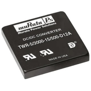 Murata Power Solutions DC/DC Converter, 5V dc Output, 3 A, 36V dc Maximum Input, 9V Minimum Input TWR-5/3000-15/500-D12A-C
