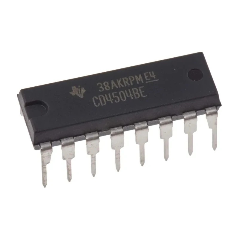 Texas Instruments Voltage Level Shifter 4 Elements TTL to CMOS Uni-Directional 16-Pin PDIP CD4504BE