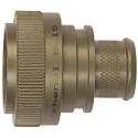 Amphenol Limited Circular Connector Backshell Straight Zinc Plated Aluminium, Shell Size 14, RoHS Compliant BK4Size 