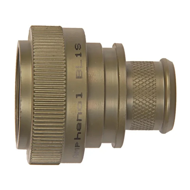 Amphenol Limited Circular Connector Backshell Straight Zinc Plated Aluminium, Shell Size 14, RoHS Compliant BK4Size 
