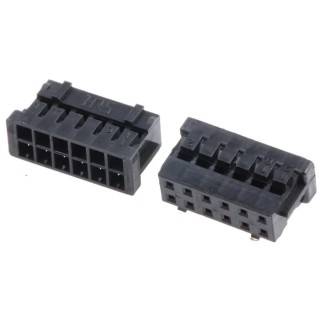 Hirose DF11 Female Connector Housing 2 mm Pitch 12 Way 2 Row Straight 