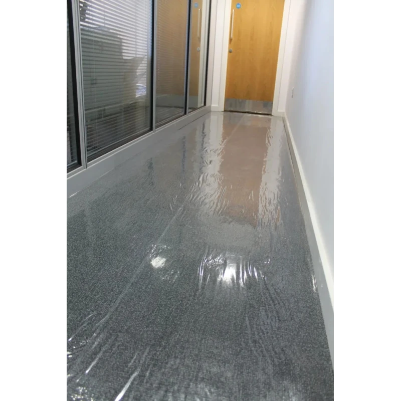 Coba Europe Carpet Floor Protection Film 600mm Width 50m Length 0.09mm Thickness Self-Adhesive Polyethylene CGC00003