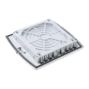 Schneider Electric Grey Plastic Vent Grille Parallel Slat 170mm Height x 150mm Width x 15mm Depth NSYCAG125LPF