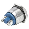 EOZ R Series 19.2 mm Panel Mount Momentary Push Button Switch, SPST, IP65, 36 V dc R19FRSSTAG