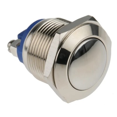 EOZ R Series Push Button Switch Momentary Panel Mount 19.2 mm Cutout SPST IP65 48 V dc R19DFNSTAG