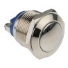 EOZ R Series Push Button Switch Momentary Panel Mount 19.2 mm Cutout SPST IP65 48 V dc R19DFNSTAG