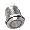 EOZ R Series Illuminated Push Button Switch Momentary Panel Mount 19 mm Cutout DPDT White LED IP65 250V ac R19FFSSPAGRW12