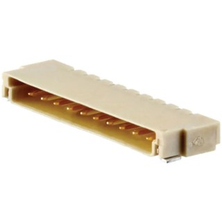 JAE LVDS Connector 1.25 mm Pitch 10 Way 1 Row Right Angle Surface Mount Receptacle Solder FI-S10P-HFE