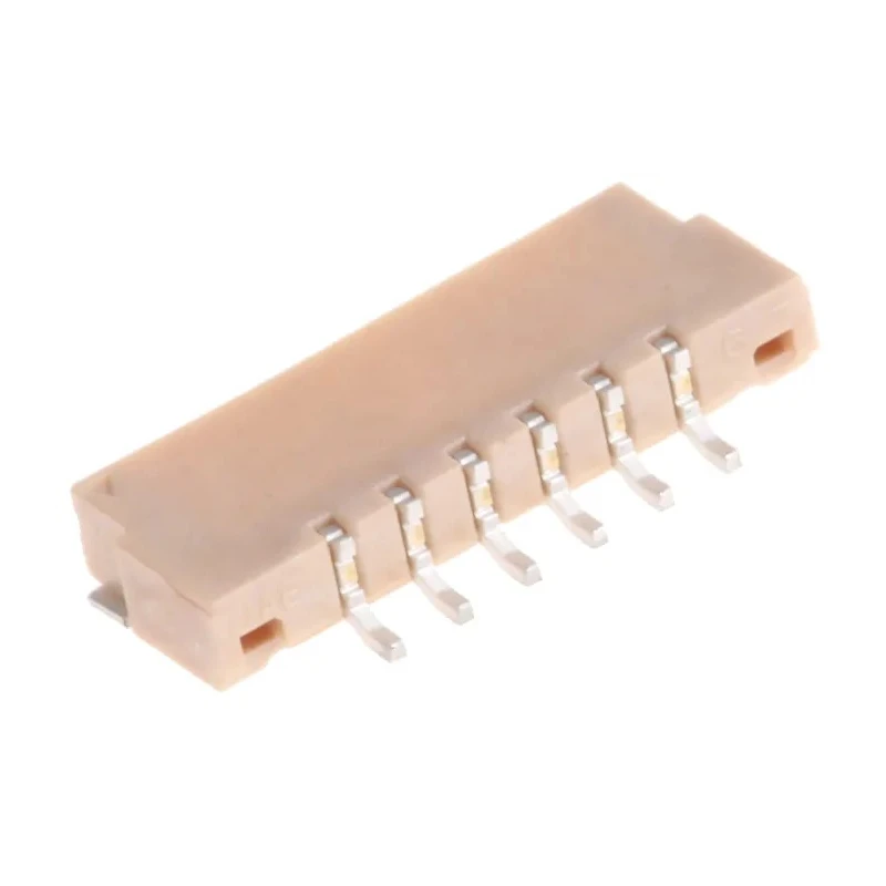 JAE FI LVDS Connector 1.25 mm Pitch 6 Way 1 Row Right Angle Surface Mount Receptacle Solder FI-S6P-HFE