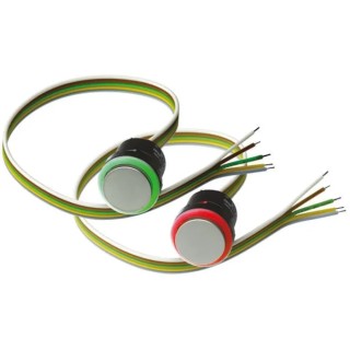 EAO 84 Series Silver Momentary Flush Push Button Head, 22.5 mm Cutout Diameter, IP67 84-1091.7+84-7205.800A+84-8511.8640