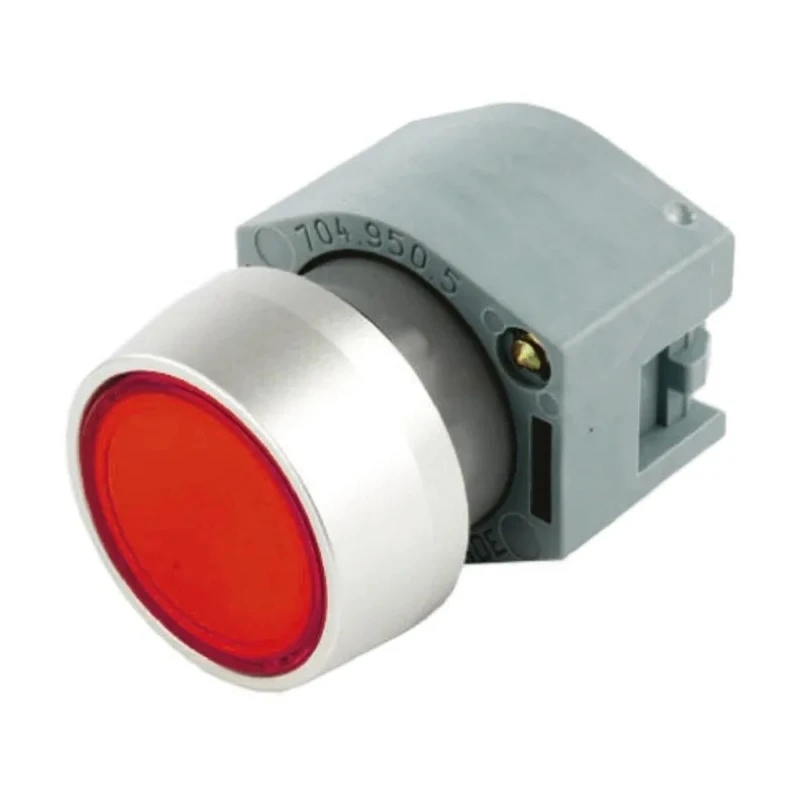 EAO 04 Series Red Momentary Push Button Head 22.5 mm Cutout IP65 704.012.2