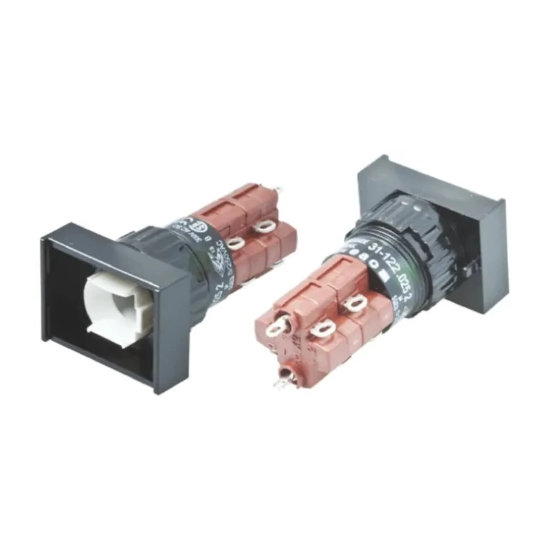 EAO Illuminated Push Button Switch for Use with Series 31, Snap Action, Momentary or Maintained Switching, 16mm 31-122.0252