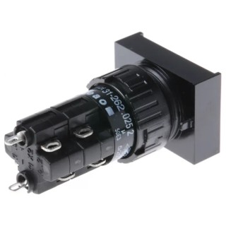 EAO Illuminated Push Button Switch for Use with Series 31, 16mm Cutout Diameter, Panel Mounting 31-262.0252
