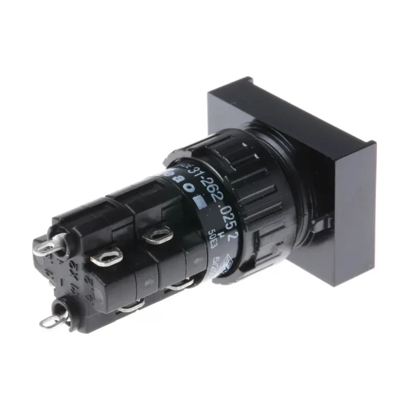 EAO Illuminated Push Button Switch for Use with Series 31, 16mm Cutout Diameter, Panel Mounting 31-262.0252