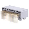 JAE MX34 Series Right Angle Through Hole PCB Header 36 Contacts 2.2 mm Pitch 2 Row Shrouded MX34