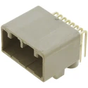 JAE MX34 Series Right Angle Through Hole 12 Contact 2.2 mm Pitch 2 Row Shrouded PCB Header MX34