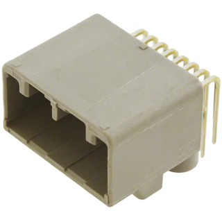 JAE MX34 Series Right Angle Through Hole 12 Contact 2.2 mm Pitch 2 Row Shrouded PCB Header MX34