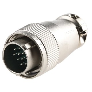 JAE Circular Connector 10 Contacts Cable Miniature Plug Male Threaded SRCN6A16-10P