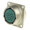 JAE Circular Connector, 16 Contacts, Panel Mount, Miniature, Socket Female, 5A, 250-350V, Aluminium Alloy SRCN2A21-16S