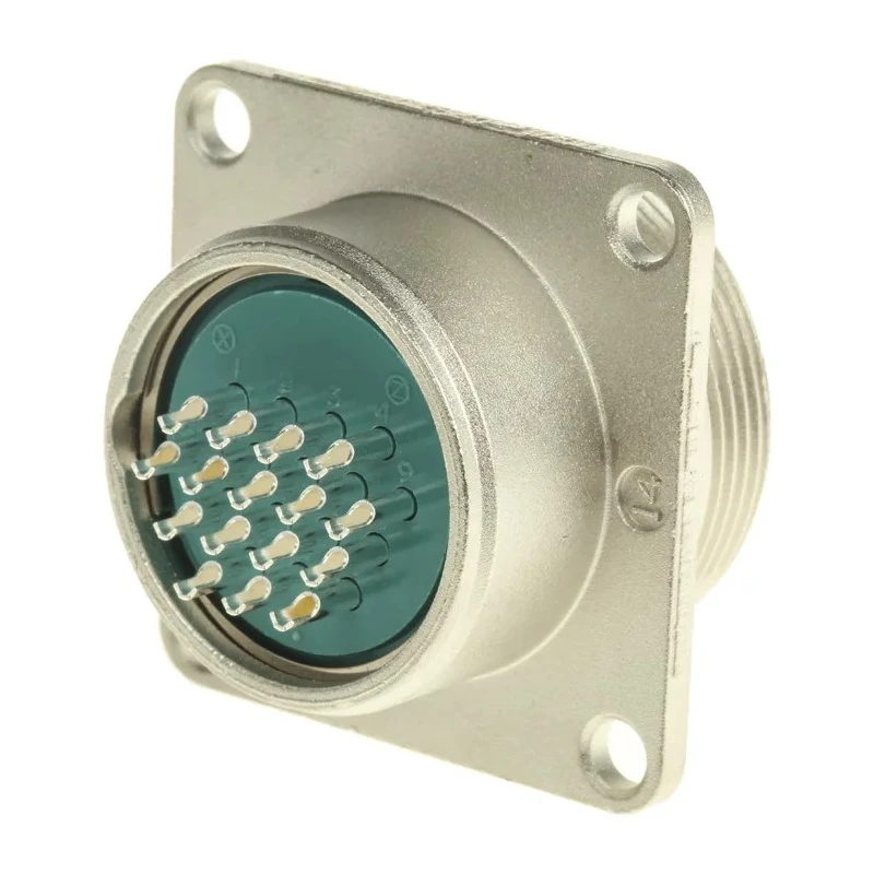 JAE Circular Connector, 16 Contacts, Panel Mount, Miniature, Socket Female, 5A, 250-350V, Aluminium Alloy SRCN2A21-16S