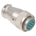 JAE Circular Connector 10 Contacts Miniature Cable Plug Female Threaded SRCN Series SRCN6A21-10S