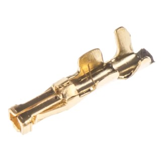 JAE FI Series Female Crimp Terminal, 1A Current, Gold Plated Phosphor Bronze Contact, 32 AWG Min Crimp, 28 FI-C3-A1-15000