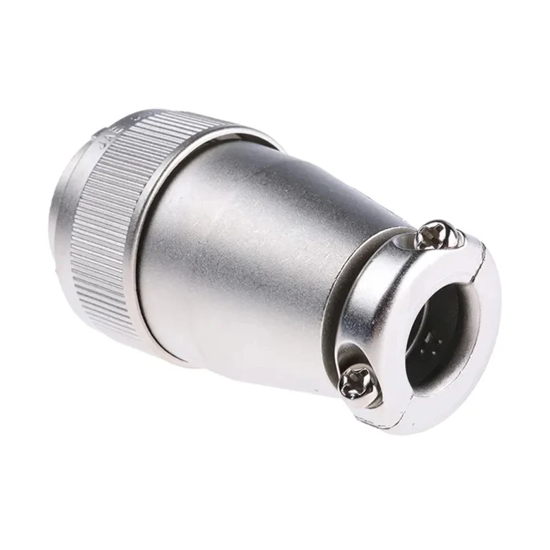 JAE Circular Connector, 10 Contacts, Cable Mount, Miniature Size, Plug Male, Threaded Mating, Aluminium Alloy SRCN6A21-10P