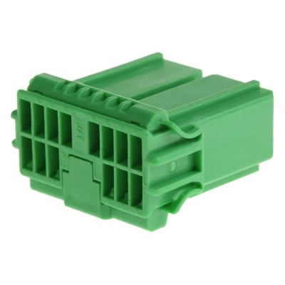 JAE Automotive Connector Female Green Cable 14 Way Crimp Termination IL-AG5-14S-D3C1-A