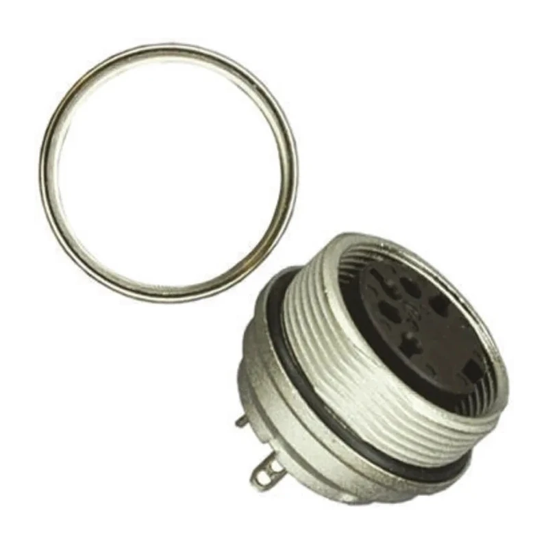 Amphenol Industrial SignalMate C091 3 Pole Straight M16 DIN Socket, 5A, 300V, IP67, Screw-On, Panel Mount C091 31G003 100 2