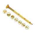 UNIFIX VORTEX Pozidriv Double Countersunk Steel Wood Screw Zinc Yellow Waxed 3.5 mm Thread 16 mm Length ZZV60219CE