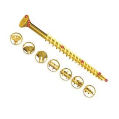 UNIFIX VORTEX Pozidriv Double Countersunk Steel Wood Screw Zinc Yellow Waxed 3.5 mm Thread 16 mm Length ZZV60219CE