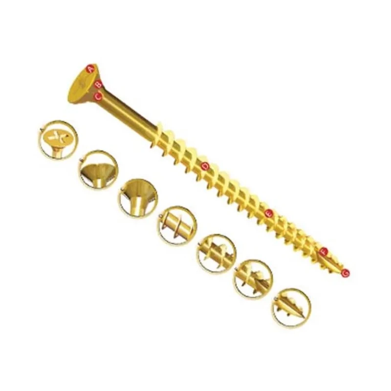 UNIFIX VORTEX Pozidriv Double Countersunk Steel Wood Screw Yellow Waxed Zinc 4 mm Thread 25 mm Length ZZV60226