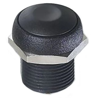 APEM IR Series Momentary Push Button Switch, Panel Mount, Black Actuator, 14.8 mm Cutout, SPST, IP67, Model IRR3S422