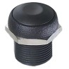 APEM IR Series Momentary Push Button Switch, Panel Mount, Black Actuator, 14.8 mm Cutout, SPST, IP67, Model IRR3S422